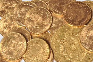 trésor en pièces d'or