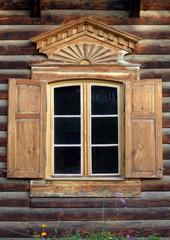 Obraz na płótnie Canvas Oryginalne okno w kolonii Russichen w Poczdamie