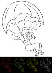 Businessman Parachute