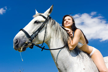Obraz premium equestrian on horseback