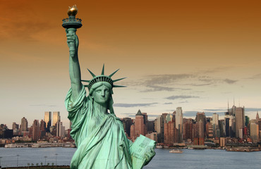 Fototapeta premium new york cityscape, tourism concept photograph