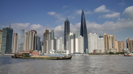 Fototapeta na wymiar shanghai pudong area