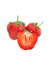 Three strawberries