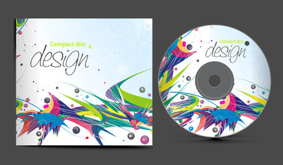 Naklejka premium cd cover design