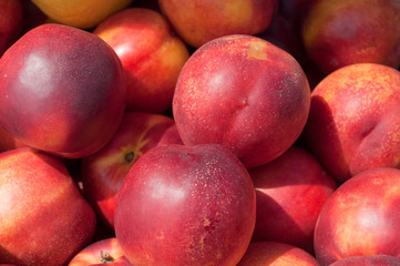 ripe, juicy peach red