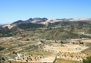 paisaje murciana con canteras Murcia