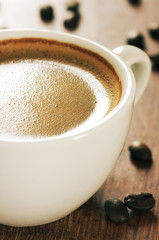 Cup of coffee close-up