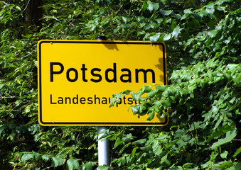 Ortsschild Potsdam