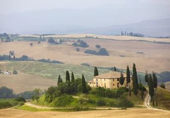Fotobehang typisch Toscaans landschap © Nikolny