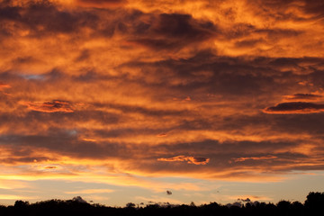 tramonto dopo il temporale