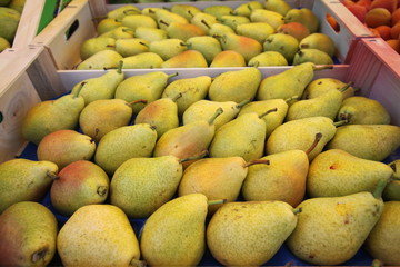 Caisses de poires