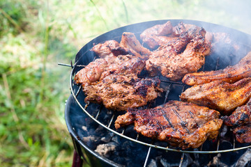 rib-eye on the grill