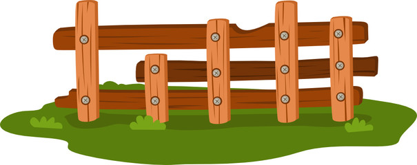 Wooden fence