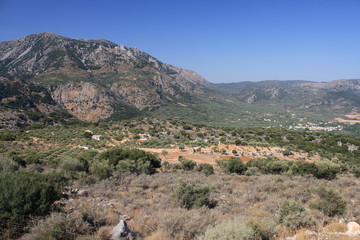high mountains landscape in summer