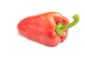 red peppers on a white background