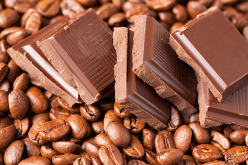 chocolate and coffee beans