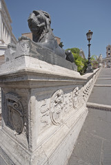 Obraz premium Roma, Campidoglio, un leone della cordonata