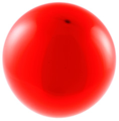 ballon rouge, fond blanc