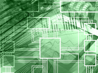 Business background (in greens)