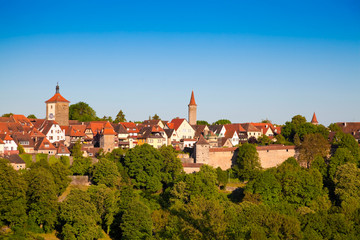 Fototapeta na wymiar Rothenburg ob der Tauber, Bawaria.