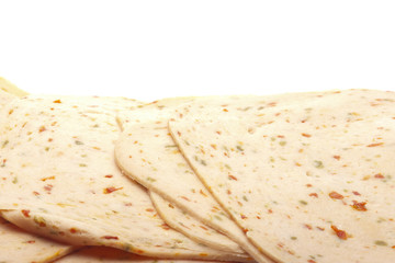 heap of ham with paprika