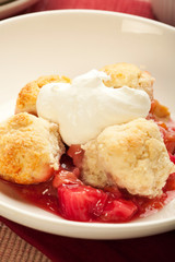 Strawberry Rhubarb Cobbler
