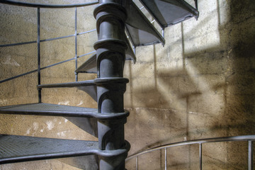 Spiral Staircase in Historic Lighthouse