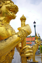 Golden Statue in Grand Palace, Thailand