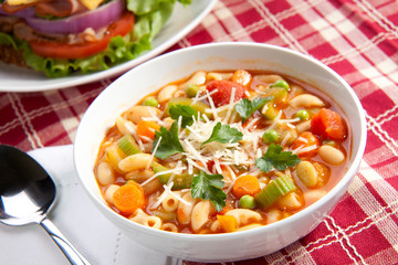 Minestrone soup © evgenyb