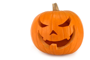 Freigestellter Halloween-Kürbis