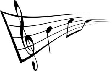Schwungvolle Noten