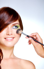 Fototapeta premium Doing makeup