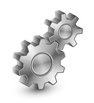 Illustration of interlocking gears