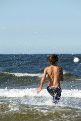 Boy in the Baltic Sea 4