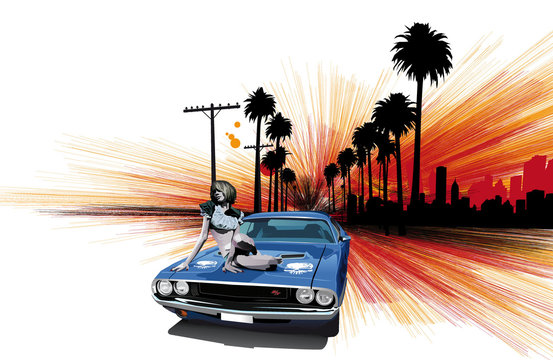 challenger with Racer Girl