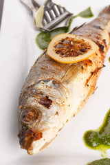 fish with lemon