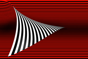 3d halftone lines, modern background, red design