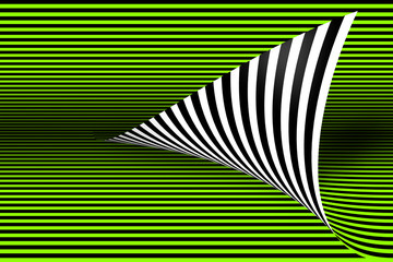 3d halftone lines, modern background, green design