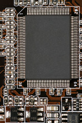 Circuit board with a computer chip