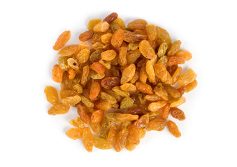 Raisins isolated