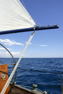 sailboat vintage sailing blue sea ocean