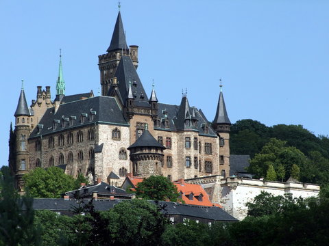 Wernigerode mit Blick auf das Schloss