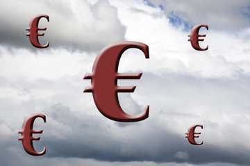 euros y nubes