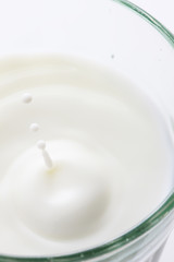 ミルクの水滴