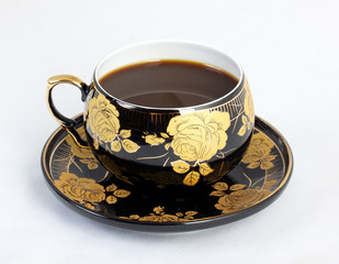 Coffee cup on white background