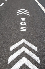 SOS emergency freeway lane