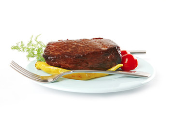 beef meat and tomatoes