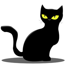 schwarze Katze