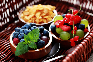 cereals with berry fruits