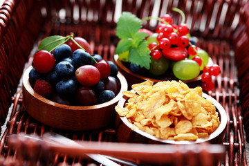 cereals with berry fruits